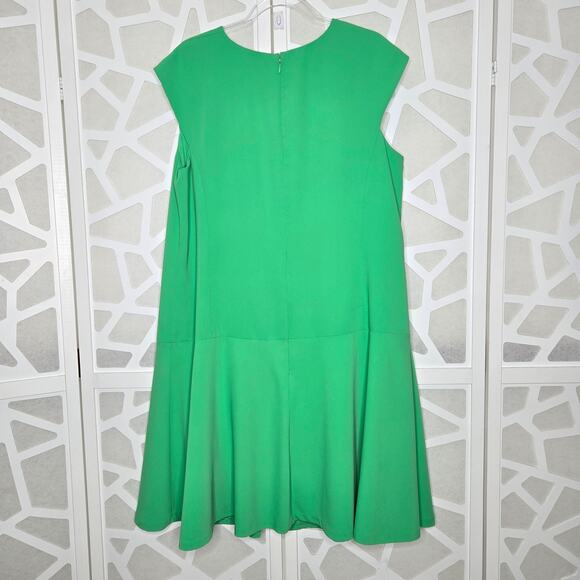Lauren Ralph Lauren Hampton Green Drop Waist Dress Womens Plus SZ 14W Work - Picture 6 of 6